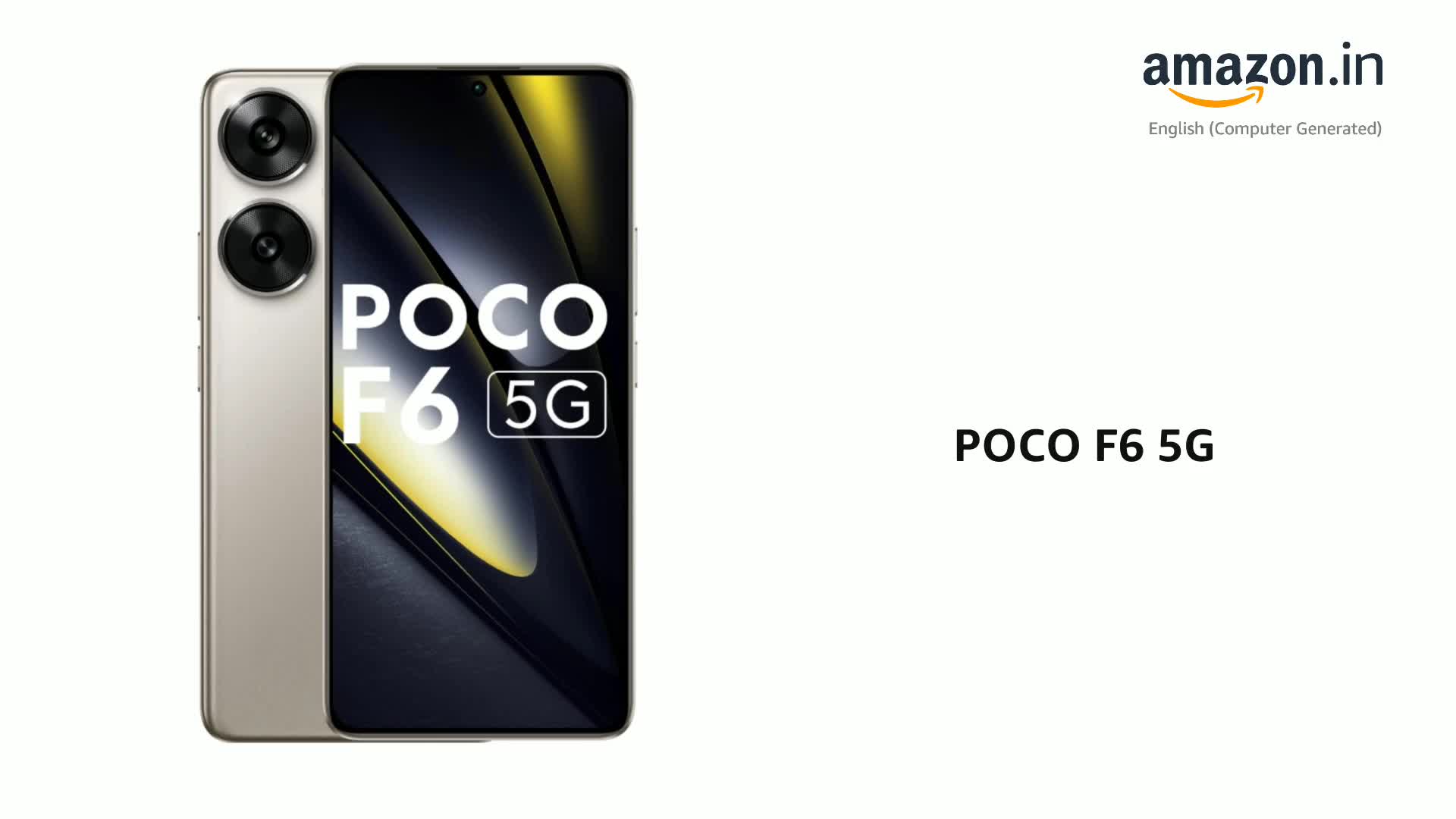 POCO F6 5G, Titanium (12GB, 512GB) : Amazon.in: Electronics